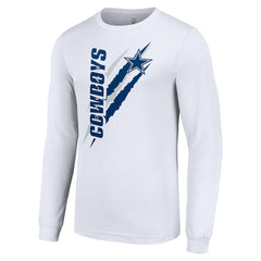Dallas Cowboys Starter Color Scratch Long Sleeve T-Shirt | NFL New