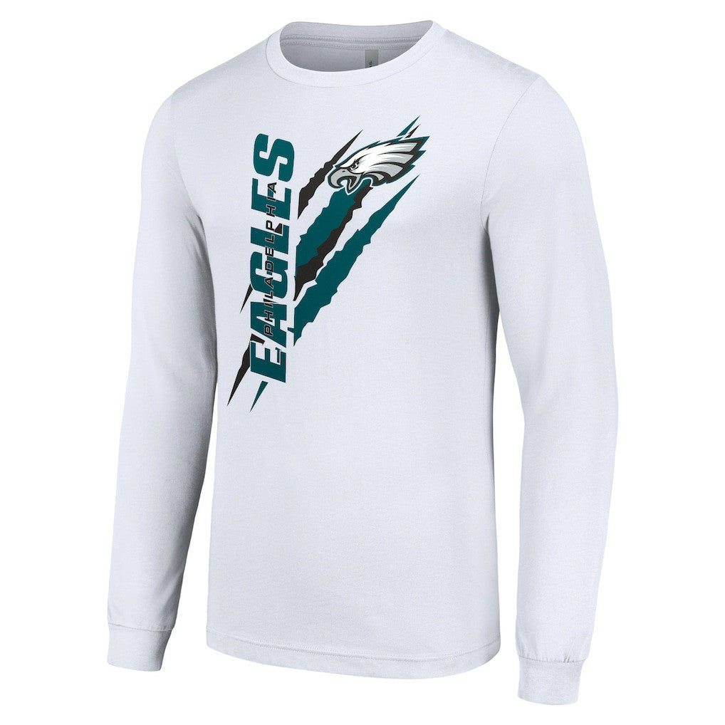 Philadelphia Eagles Starter Color Scratch Long Sleeve T-Shirt | NFL Sale