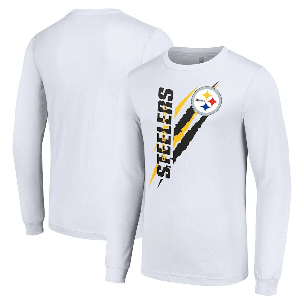 Pittsburgh Steelers Starter Color Scratch Long Sleeve T-Shirt | NFL Outlet