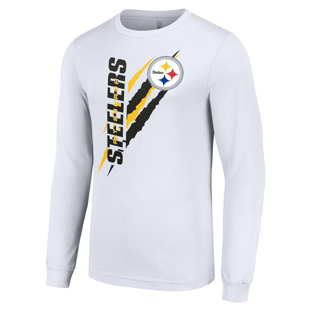 Pittsburgh Steelers Starter Color Scratch Long Sleeve T-Shirt | NFL Outlet