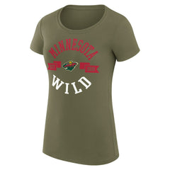 Minnesota Wild G-III 4Her by Carl Banks Women's Super-Slim Fit Lightweight City Graphic Sport Crewneck T-Shirt -  NHL T-shirts