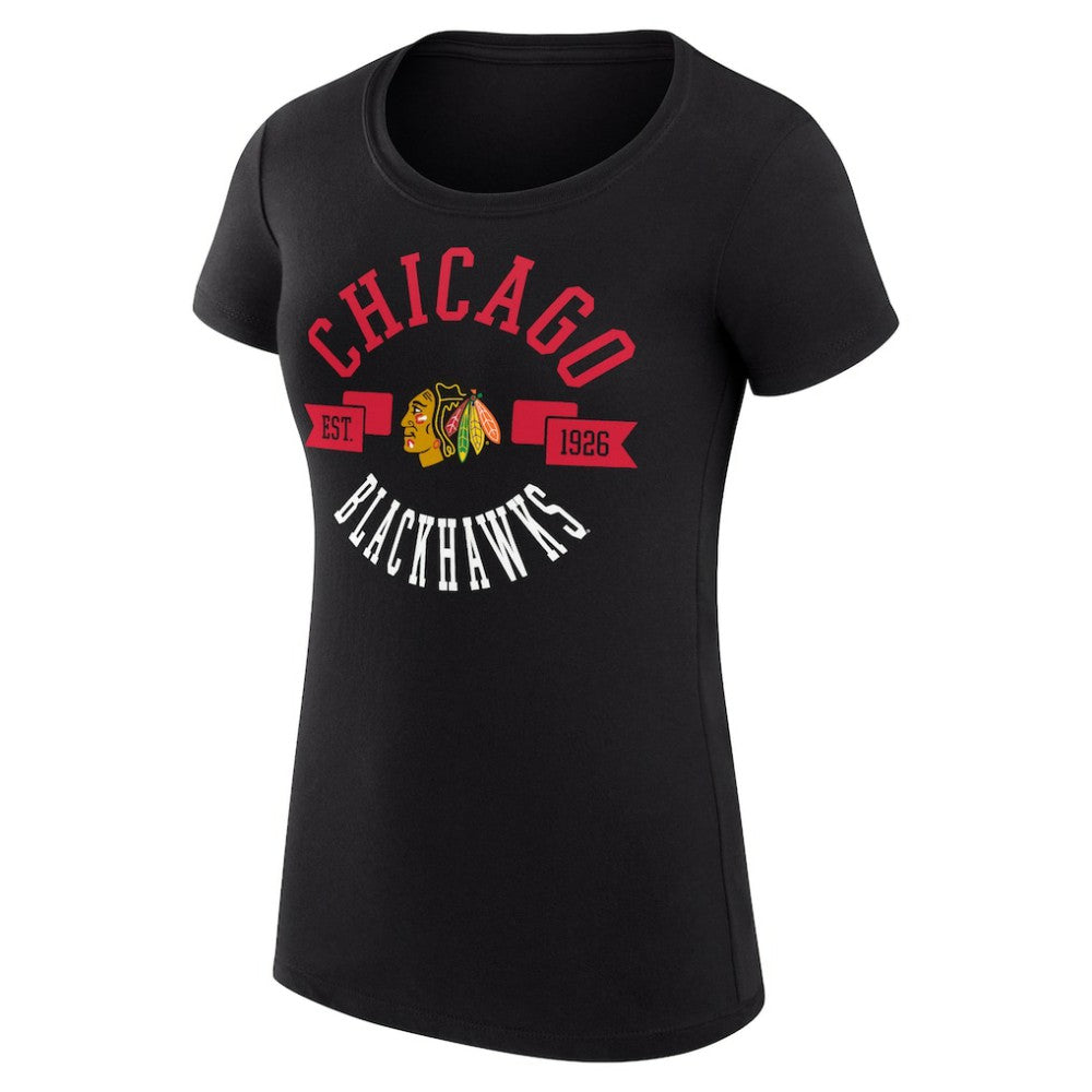 Chicago Blackhawks G-III 4Her by Carl Banks Women's Super-Slim Fit Lightweight City Graphic Sport Crewneck T-Shirt -  NHL T-shirts