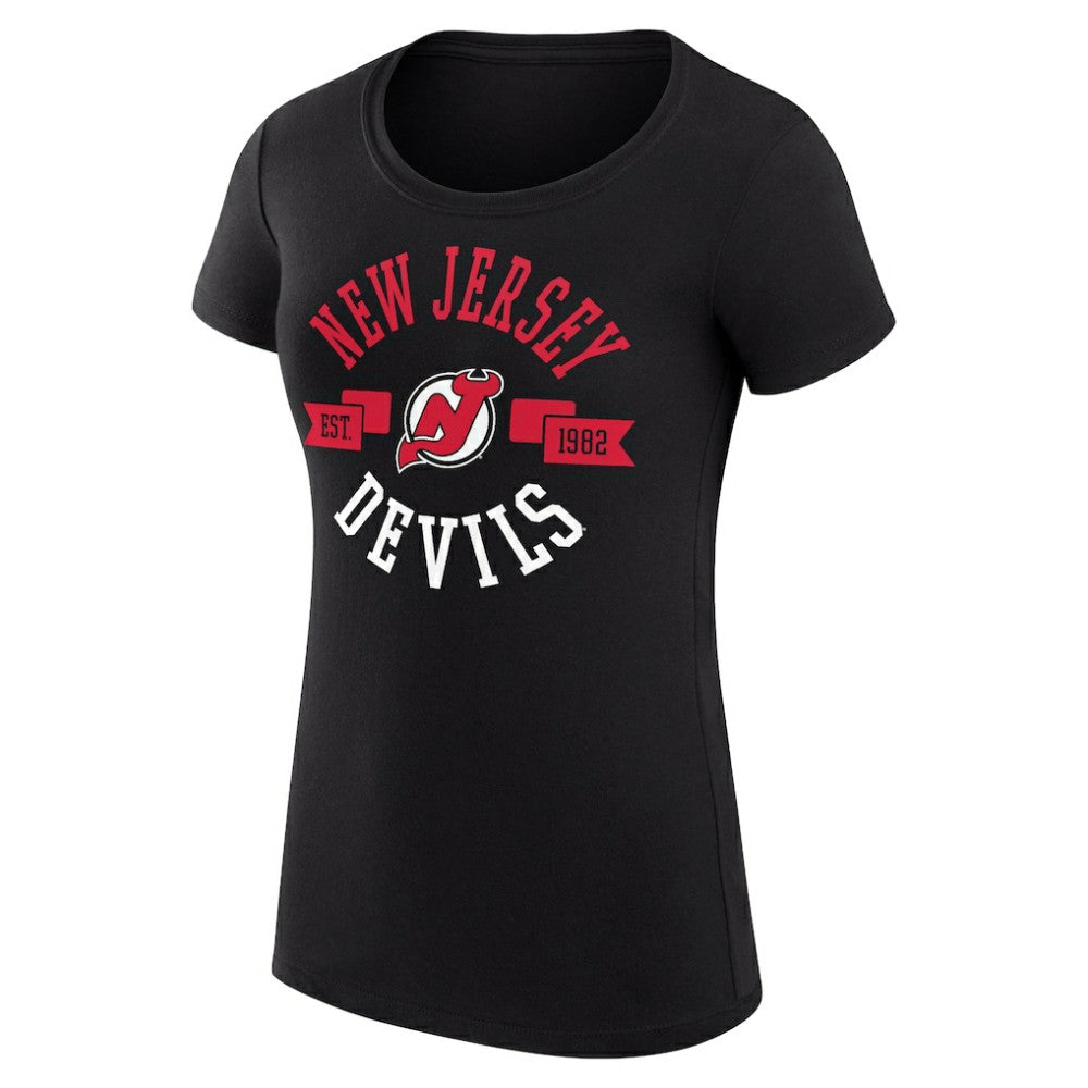New Jersey Devils G-III 4Her by Carl Banks Women's Super-Slim Fit Lightweight City Graphic Sport Crewneck T-Shirt -  NHL T-shirts