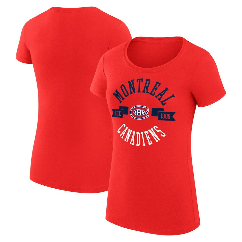 Montreal Canadiens G-III 4Her by Carl Banks Women's Super-Slim Fit Lightweight City Graphic Sport Crewneck T-Shirt -  NHL T-shirts