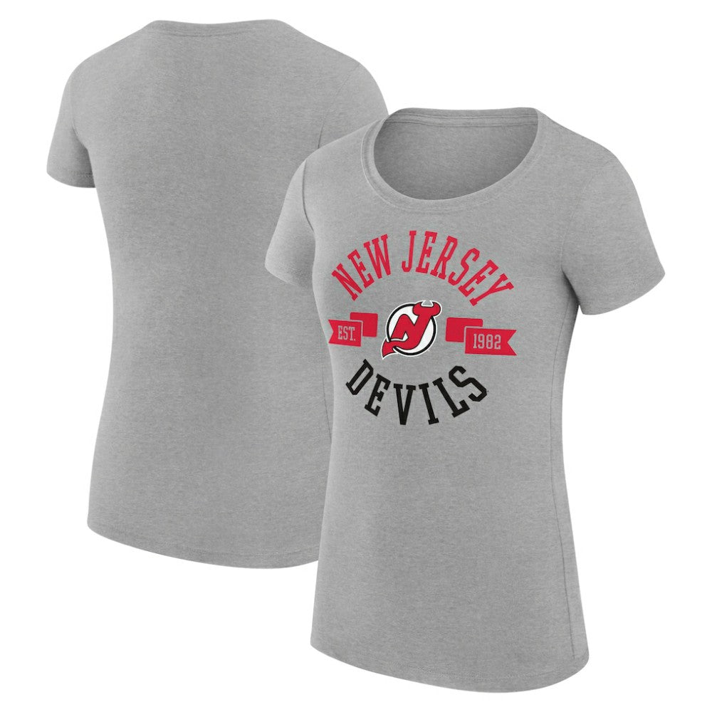 New Jersey Devils G-III 4Her by Carl Banks Women's Super-Slim Fit Lightweight City Graphic Sport Crewneck T-Shirt -  NHL T-shirts