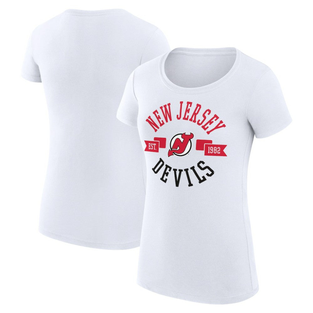 New Jersey Devils G-III 4Her by Carl Banks Women's Super-Slim Fit Lightweight City Graphic Sport Crewneck T-Shirt -  NHL T-shirts