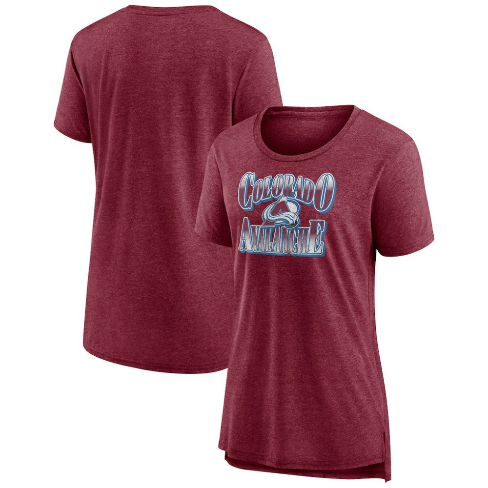 Colorado Avalanche Women's Crash the Net Tri-Blend T-Shirt -  NHL T-shirts
