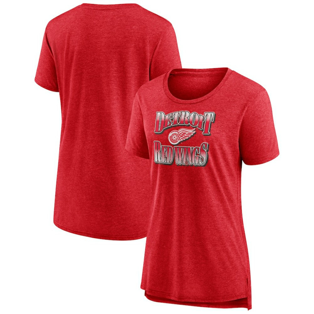 Detroit Red Wings Women's Crash the Net Tri-Blend T-Shirt -  NHL T-shirts