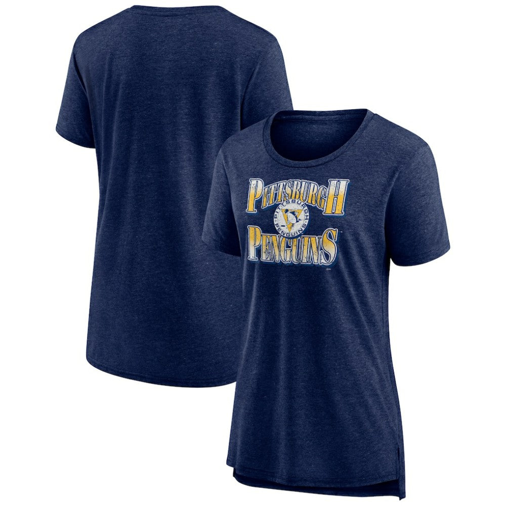 Pittsburgh Penguins Women's Crash the Net Tri-Blend T-Shirt -  NHL T-shirts