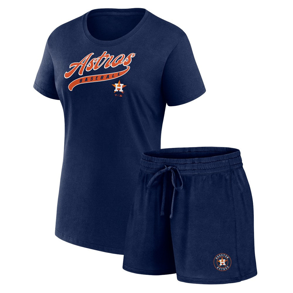 Houston Astros Fanatics Women's Start to Finish T-Shirt & Shorts Combo Pack - MLB Shorts