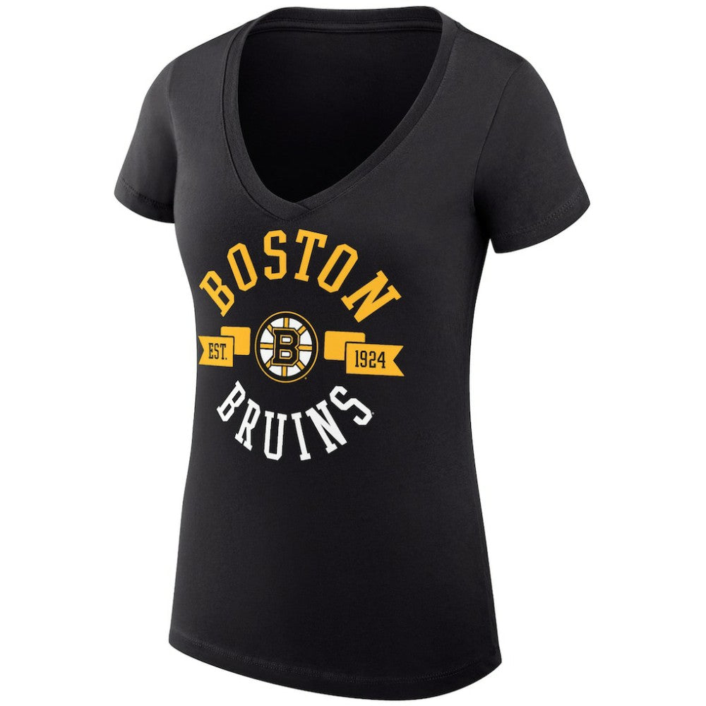 Boston Bruins G-III 4Her by Carl Banks Women's Super-Slim Fit Lightweight City Graphic V-Neck T-Shirt -  NHL T-shirts