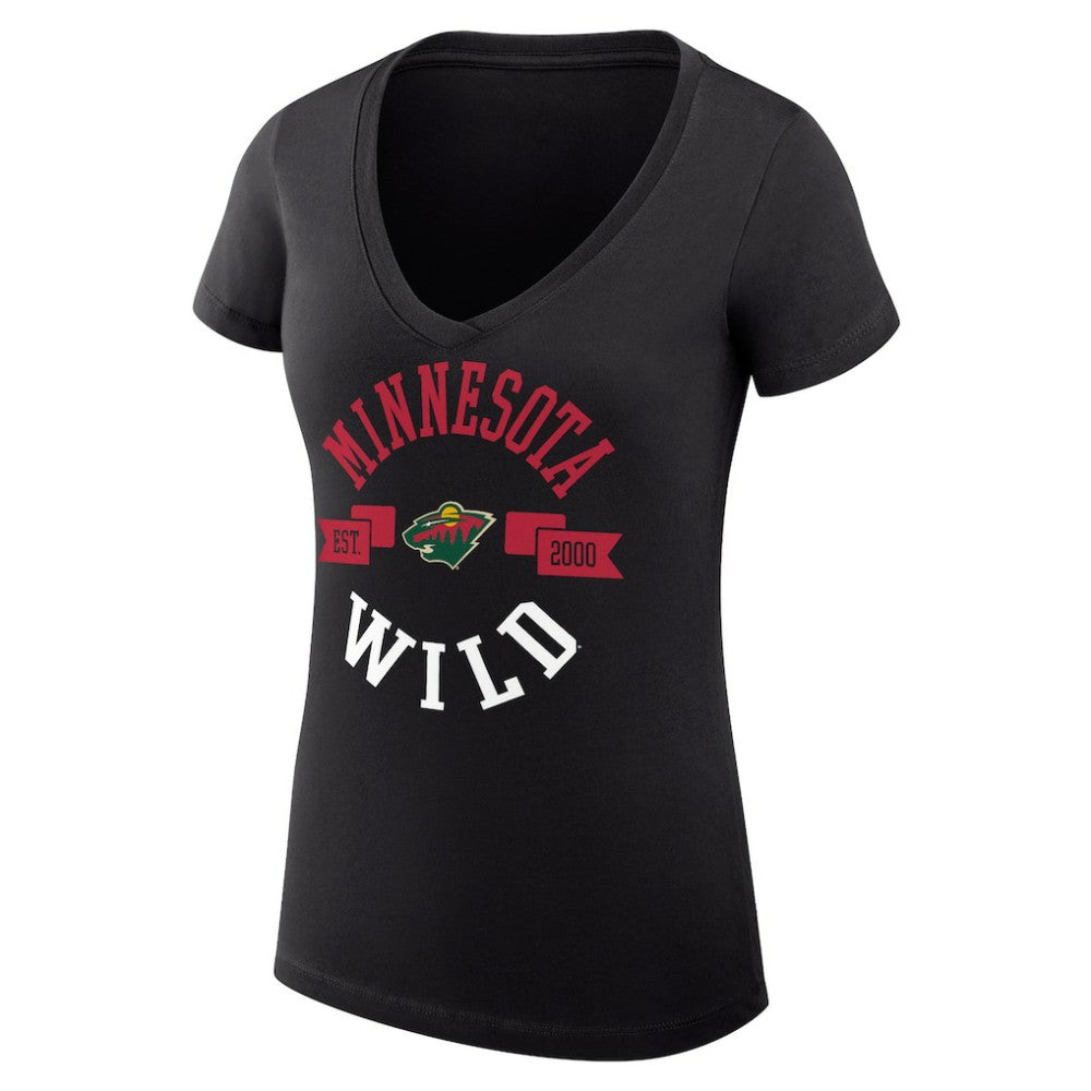 Minnesota Wild G-III 4Her by Carl Banks Women's Super-Slim Fit Lightweight City Graphic V-Neck T-Shirt -  NHL T-shirts
