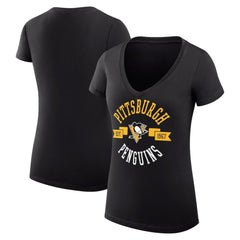 Pittsburgh Penguins G-III 4Her by Carl Banks Women's Super-Slim Fit Lightweight City Graphic V-Neck T-Shirt -  NHL T-shirts