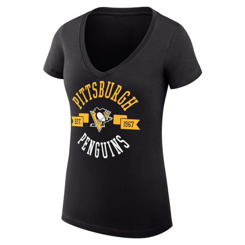 Pittsburgh Penguins G-III 4Her by Carl Banks Women's Super-Slim Fit Lightweight City Graphic V-Neck T-Shirt -  NHL T-shirts