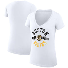 Boston Bruins G-III 4Her by Carl Banks Women's Super-Slim Fit Lightweight City Graphic V-Neck T-Shirt -  NHL T-shirts