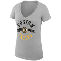 Boston Bruins G-III 4Her by Carl Banks Women's Super-Slim Fit Lightweight City Graphic V-Neck T-Shirt -  NHL T-shirts