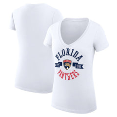 Florida Panthers G-III 4Her by Carl Banks Women's Super-Slim Fit Lightweight City Graphic V-Neck T-Shirt -  NHL T-shirts