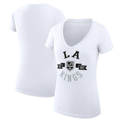 Los Angeles Kings G-III 4Her by Carl Banks Women's Super-Slim Fit Lightweight City Graphic V-Neck T-Shirt -  NHL T-shirts
