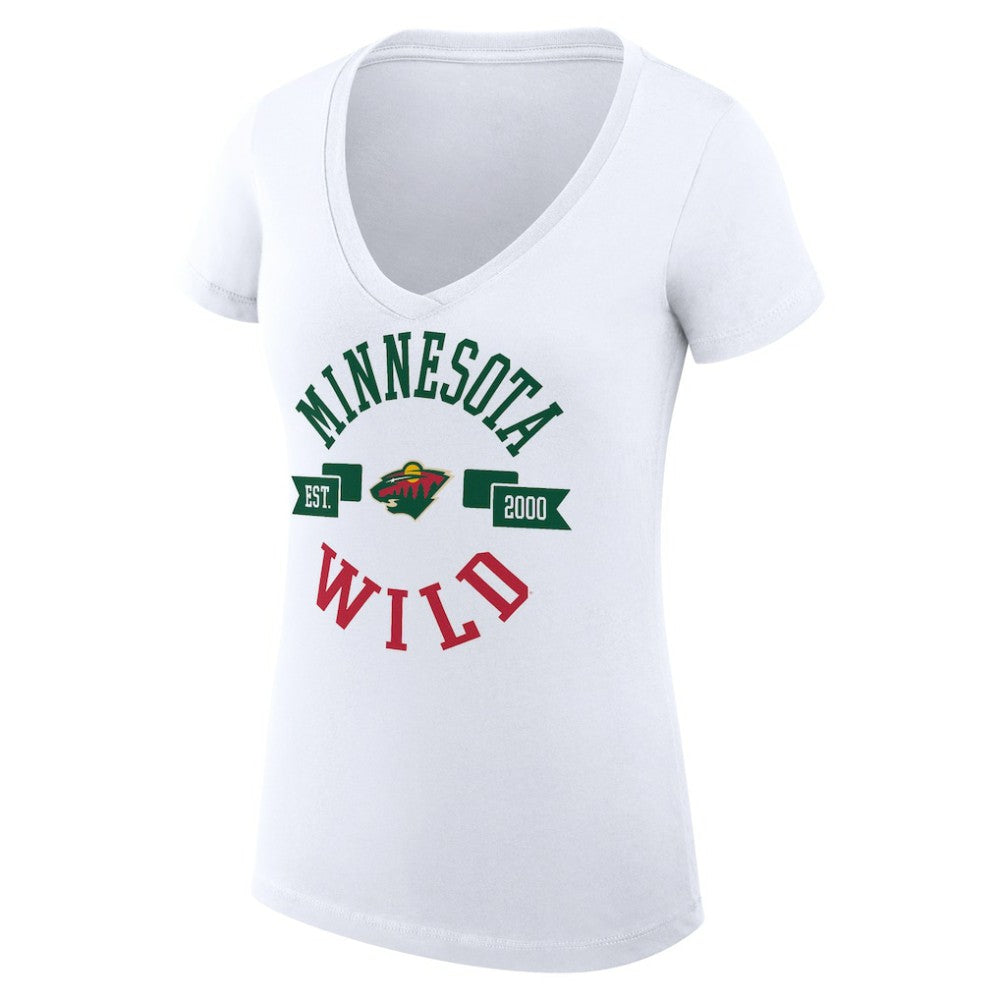 Minnesota Wild G-III 4Her by Carl Banks Women's Super-Slim Fit Lightweight City Graphic V-Neck T-Shirt -  NHL T-shirts