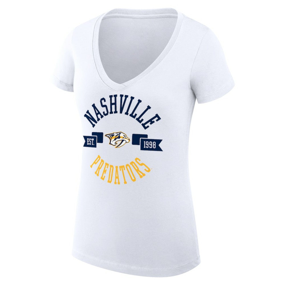 Nashville Predators G-III 4Her by Carl Banks Women's Super-Slim Fit Lightweight City Graphic V-Neck T-Shirt -  NHL T-shirts