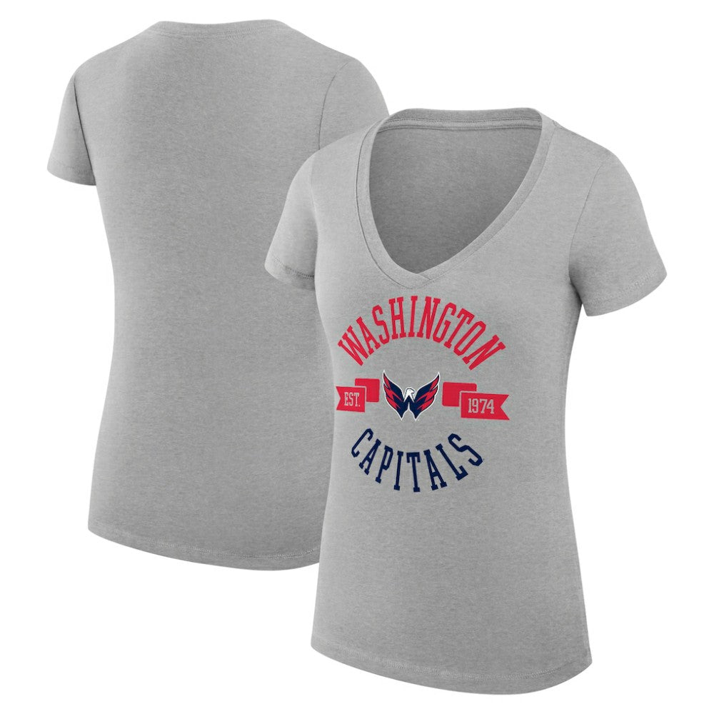 Washington Capitals G-III 4Her by Carl Banks Women's Super-Slim Fit Lightweight City Graphic V-Neck T-Shirt -  NHL T-shirts