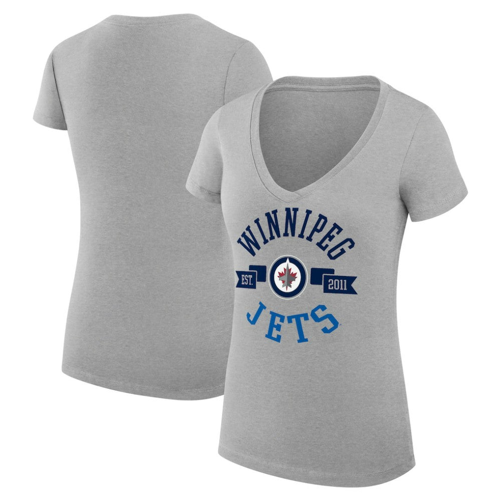 Winnipeg Jets G-III 4Her by Carl Banks Women's Super-Slim Fit Lightweight City Graphic V-Neck T-Shirt -  NHL T-shirts