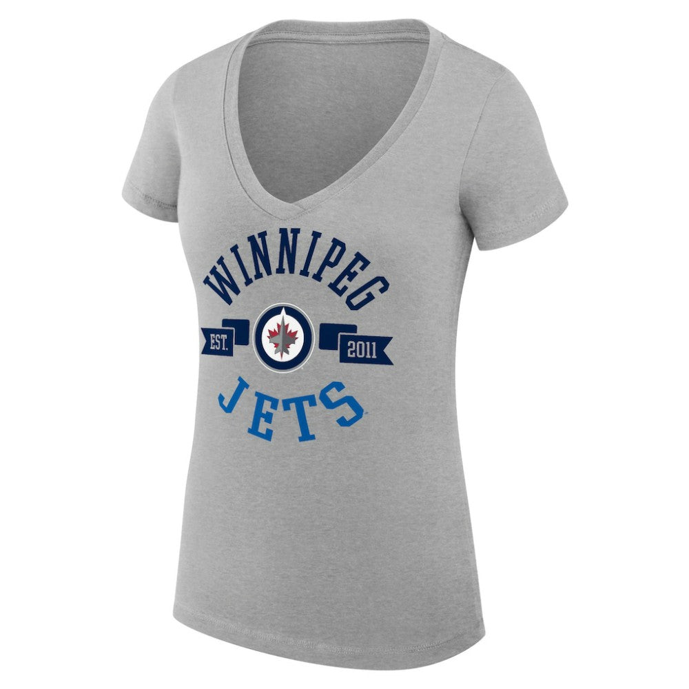 Winnipeg Jets G-III 4Her by Carl Banks Women's Super-Slim Fit Lightweight City Graphic V-Neck T-Shirt -  NHL T-shirts