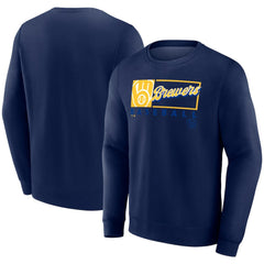 Milwaukee Brewers Fanatics Focus Fleece Pullover Sweatshirt - MLB Pullover