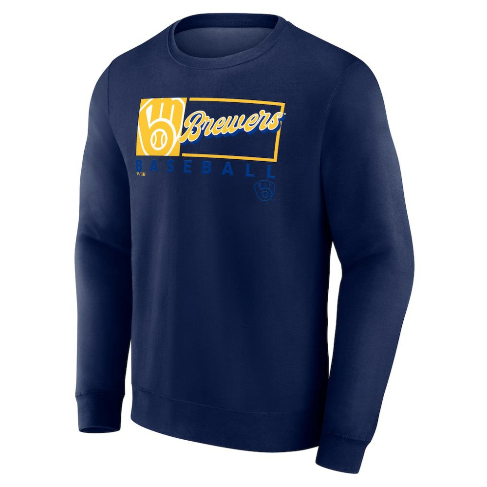 Milwaukee Brewers Fanatics Focus Fleece Pullover Sweatshirt - MLB Pullover