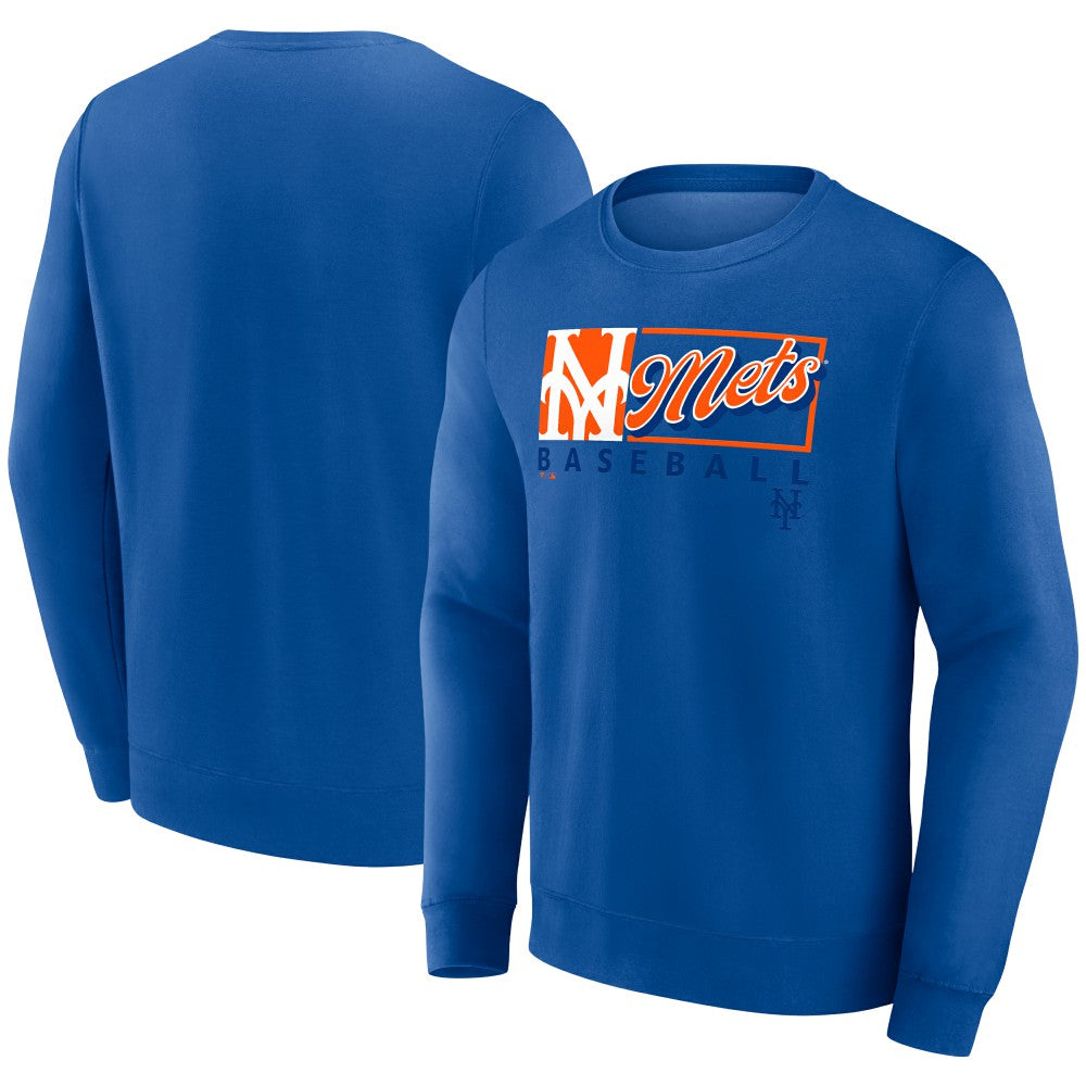 New York Mets Fanatics Focus Fleece Pullover Sweatshirt - MLB Pullover
