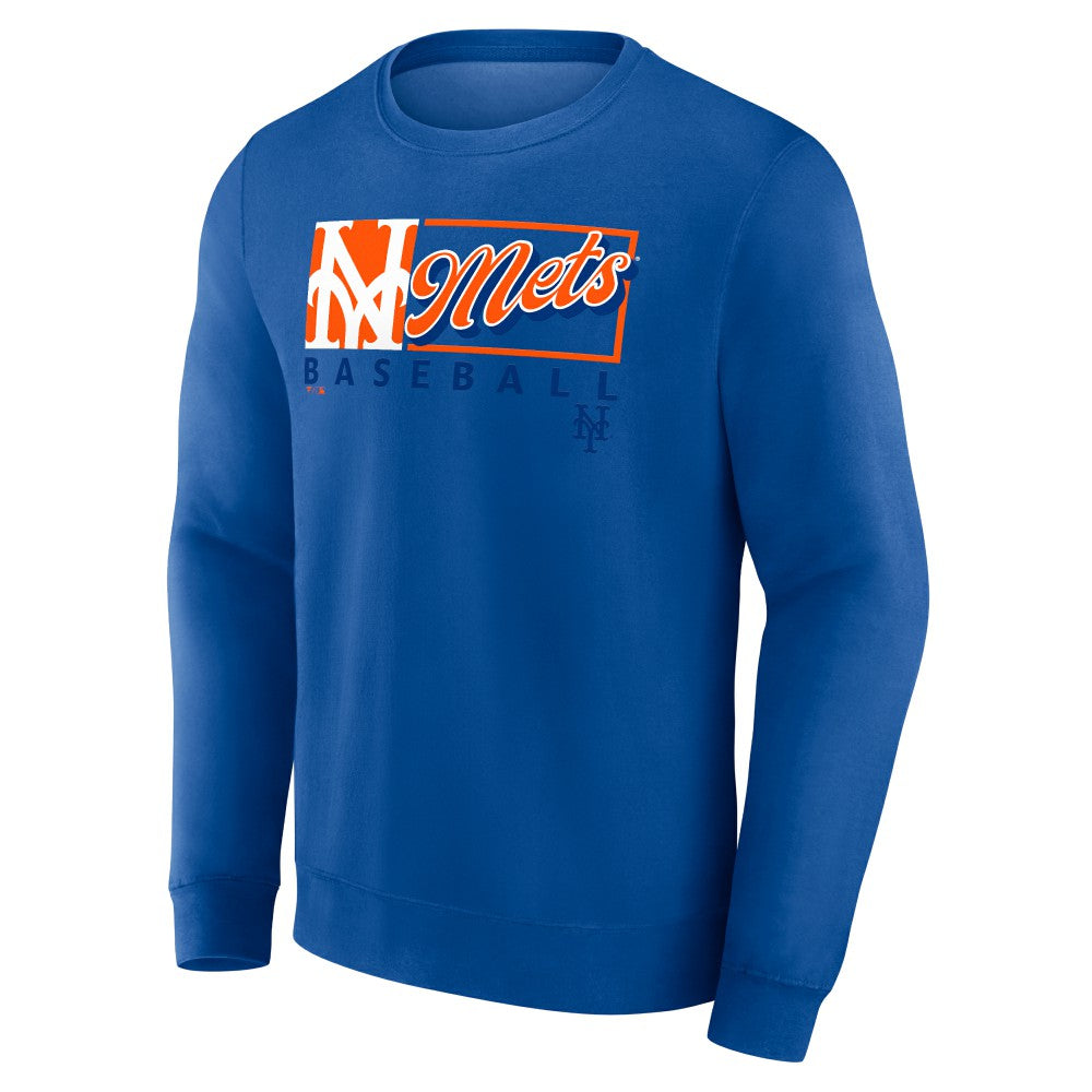 New York Mets Fanatics Focus Fleece Pullover Sweatshirt - MLB Pullover
