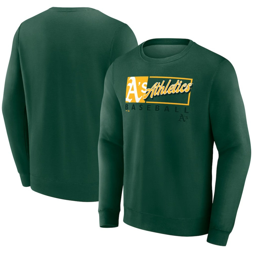 Athletics Fanatics Focus Fleece Pullover Sweatshirt - MLB Pullover