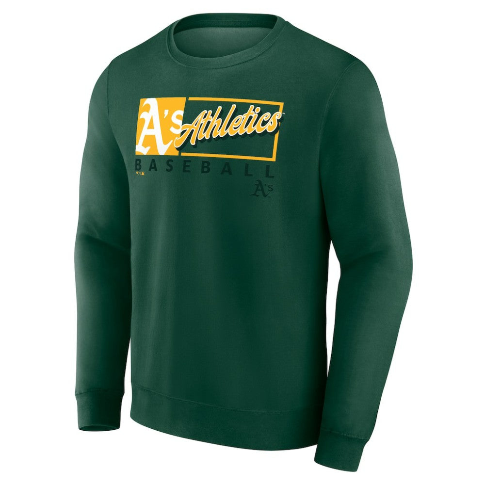 Athletics Fanatics Focus Fleece Pullover Sweatshirt - MLB Pullover
