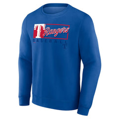 Texas Rangers Fanatics Focus Fleece Pullover Sweatshirt - MLB Pullover