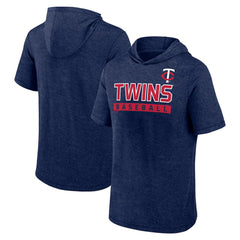 Minnesota Twins Fanatics Push Short Sleeve Pullover Hoodie - MLB Hoodies