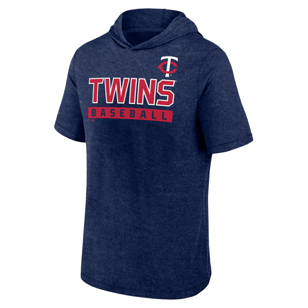 Minnesota Twins Fanatics Push Short Sleeve Pullover Hoodie - MLB Hoodies