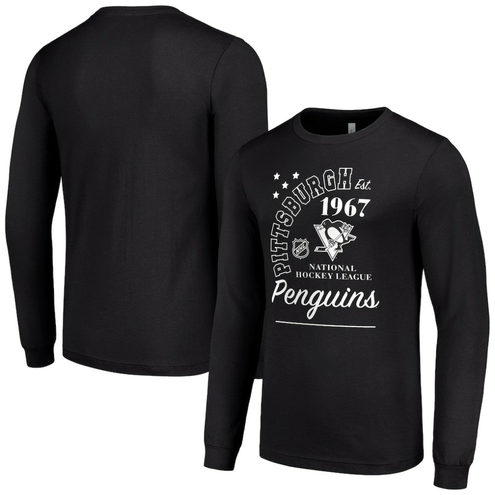 Pittsburgh Penguins Starter Arch City Theme Graphic Long Sleeve T-Shirt -  NHL T-shirts