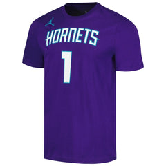 Purple LaMelo Ball Charlotte Hornets Jordan Brand 2022/23 Statement Edition Name & Number T-Shirt | NBA