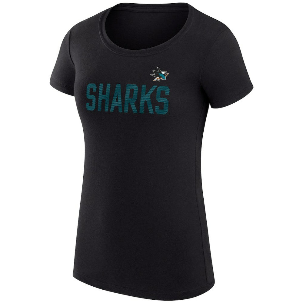 San Jose Sharks G-III 4Her by Carl Banks Women's Super-Slim Fit Lightweight Dot Print Team T-Shirt -  NHL T-shirts