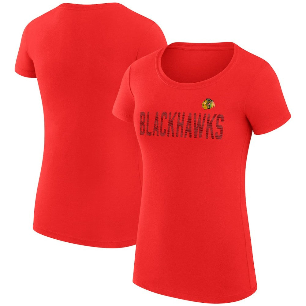 Chicago Blackhawks G-III 4Her by Carl Banks Women's Super-Slim Fit Lightweight Dot Print Team T-Shirt -  NHL T-shirts