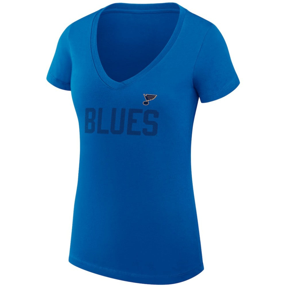 St. Louis Blues G-III 4Her by Carl Banks Women's Super-Slim Fit Lightweight Dot Print Team V-Neck T-Shirt -  NHL T-shirts