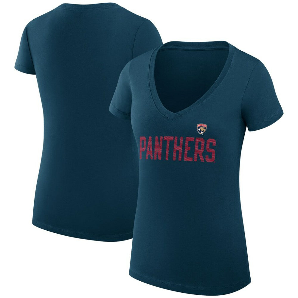 Florida Panthers G-III 4Her by Carl Banks Women's Super-Slim Fit Lightweight Dot Print Team V-Neck T-Shirt -  NHL T-shirts