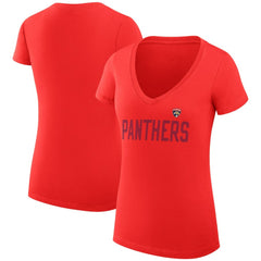 Florida Panthers G-III 4Her by Carl Banks Women's Super-Slim Fit Lightweight Dot Print Team V-Neck T-Shirt -  NHL T-shirts