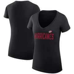 Carolina Hurricanes G-III 4Her by Carl Banks Women's Super-Slim Fit Lightweight Dot Print Team V-Neck T-Shirt -  NHL T-shirts
