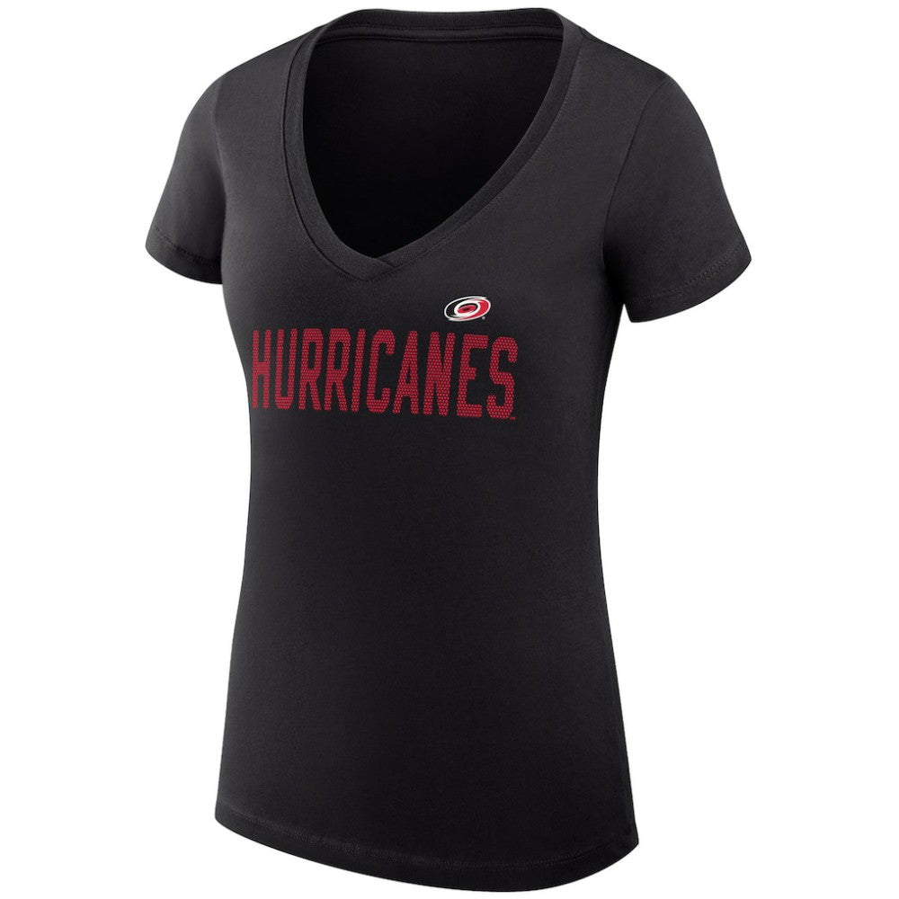 Carolina Hurricanes G-III 4Her by Carl Banks Women's Super-Slim Fit Lightweight Dot Print Team V-Neck T-Shirt -  NHL T-shirts