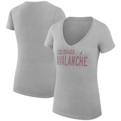 Colorado Avalanche G-III 4Her by Carl Banks Women's Super-Slim Fit Lightweight Dot Print Team V-Neck T-Shirt -  NHL T-shirts