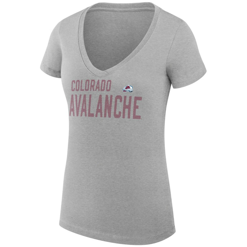 Colorado Avalanche G-III 4Her by Carl Banks Women's Super-Slim Fit Lightweight Dot Print Team V-Neck T-Shirt -  NHL T-shirts