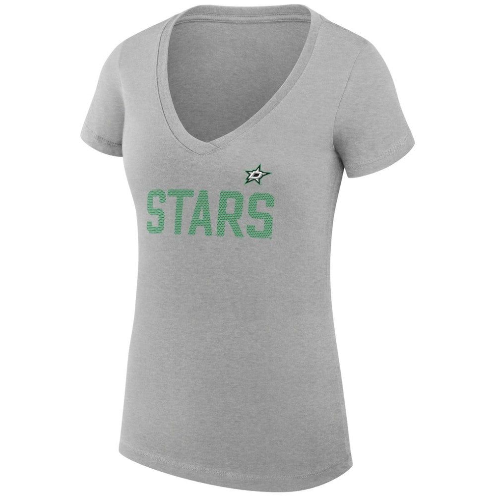 Dallas Stars G-III 4Her by Carl Banks Women's Super-Slim Fit Lightweight Dot Print Team V-Neck T-Shirt -  NHL T-shirts
