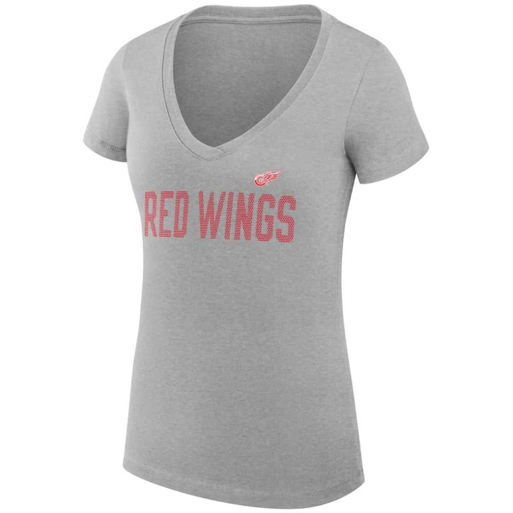 Detroit Red Wings G-III 4Her by Carl Banks Women's Super-Slim Fit Lightweight Dot Print Team V-Neck T-Shirt -  NHL T-shirts