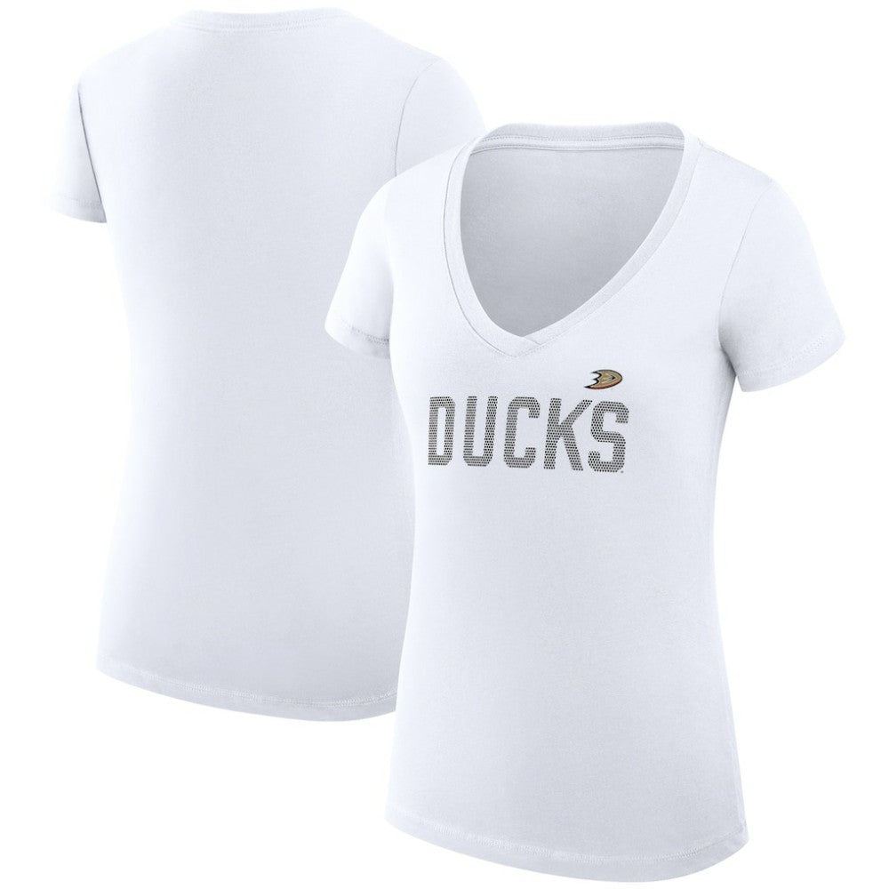 Anaheim Ducks G-III 4Her by Carl Banks Women's Super-Slim Fit Lightweight Dot Print Team V-Neck T-Shirt -  NHL T-shirts